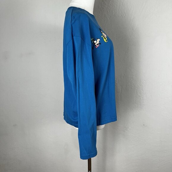 Disney Mickey Friends Blue Long Sleeve Shirt Size Large Minnie Horace Clarabelle - Picture 6 of 11